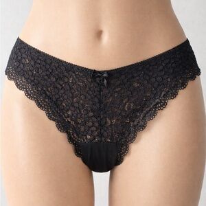 La Vie en Rose Culotte Dentelle Noire Grandeur M